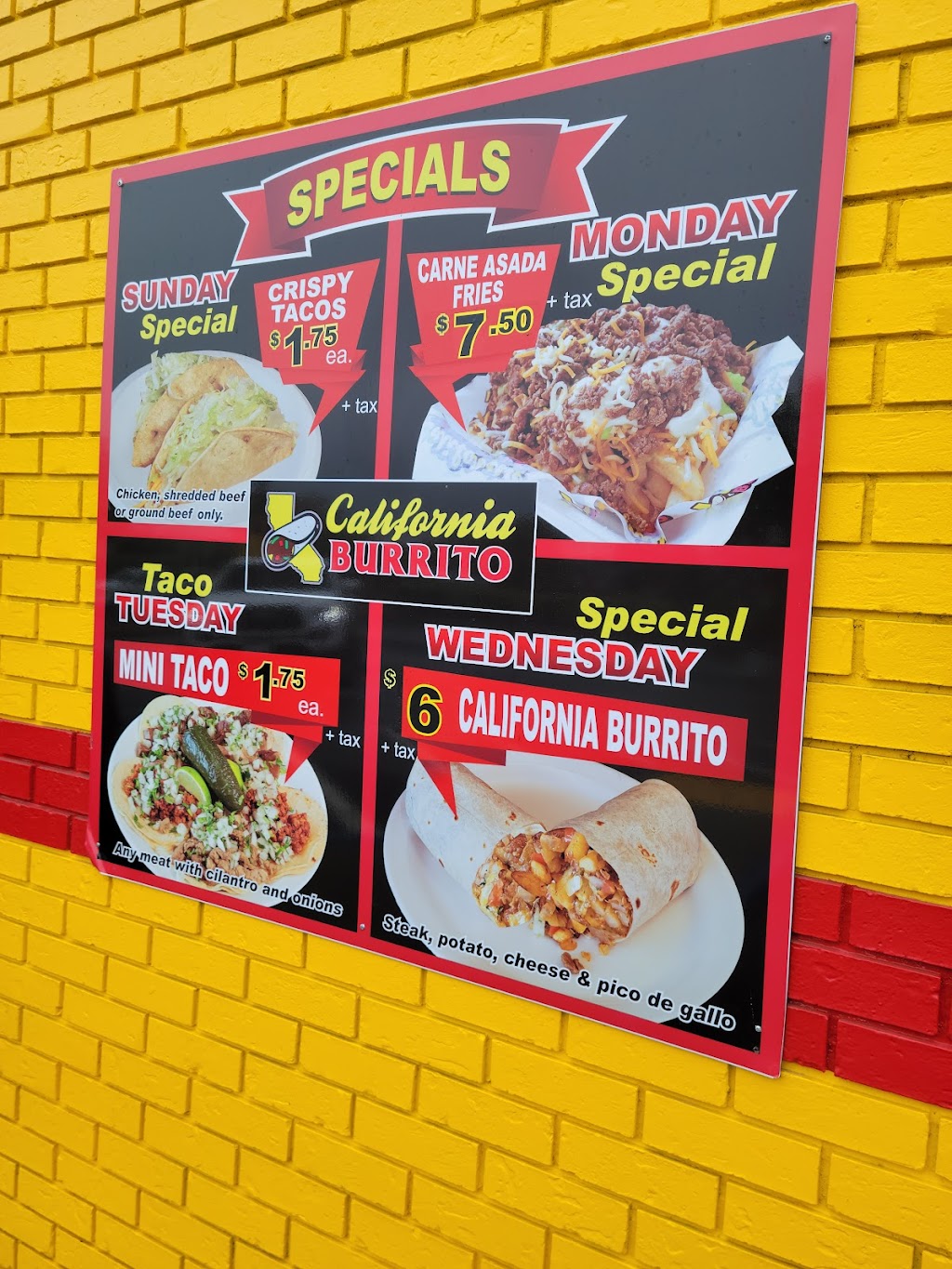California Burrito | restaurant | 1347 E Monte Vista Ave, Vacaville, CA 95688, USA | 7074744913 OR +1 707-474-4913