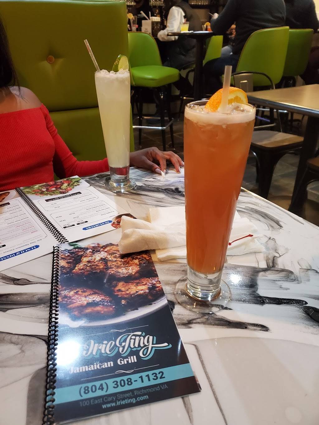 Irie Ting Jamaican Grill | restaurant | 100 E Cary St, Richmond, VA 23219, USA | 8043081132 OR +1 804-308-1132