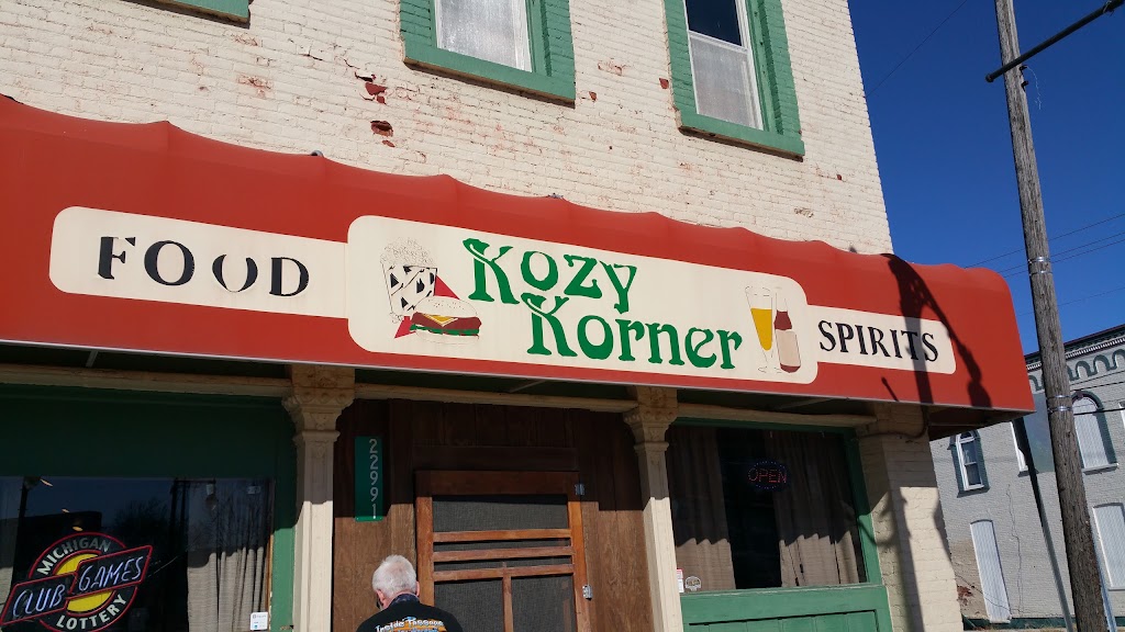 Kozy Korner Saloon | restaurant | 22991 W Main St, Armada, MI 48005, USA | 5867849015 OR +1 586-784-9015