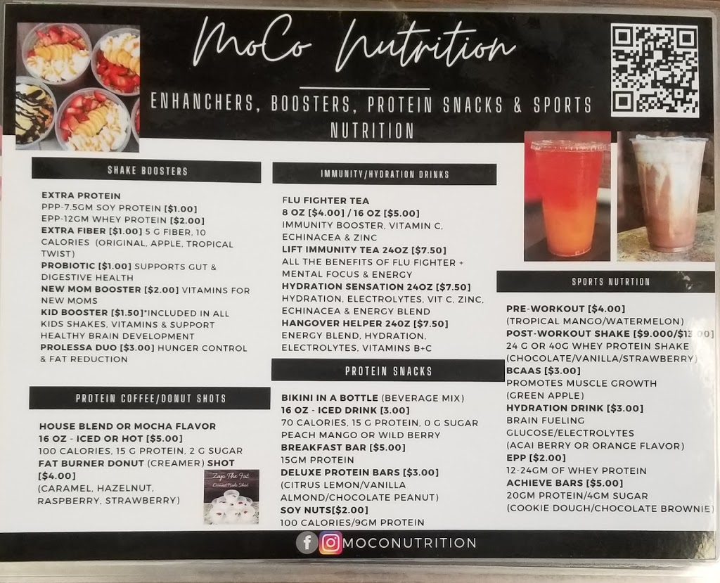 MoCo Nutrition | restaurant | 19857 Century Blvd, Germantown, MD 20874, USA | 2409124334 OR +1 240-912-4334