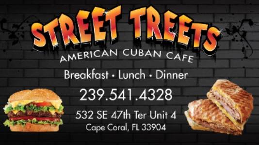 Street Treets | restaurant | 532 SE 47th Terrace #4, Cape Coral, FL 33904, USA | 2395414328 OR +1 239-541-4328