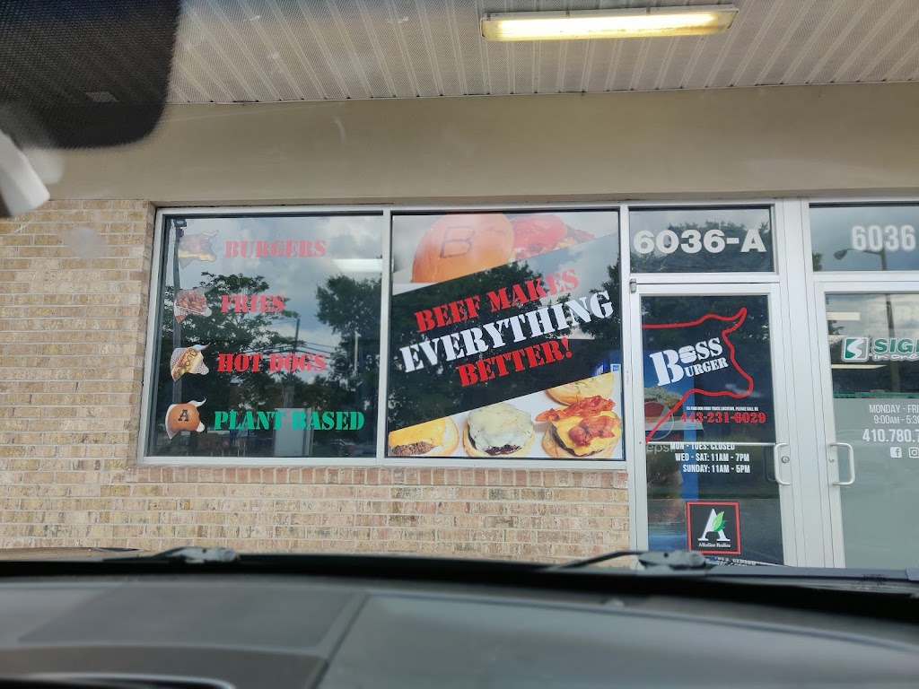 Boss Burger, LLC | restaurant | 6036 Rossville Blvd, Essex, MD 21221, USA | 4432316029 OR +1 443-231-6029