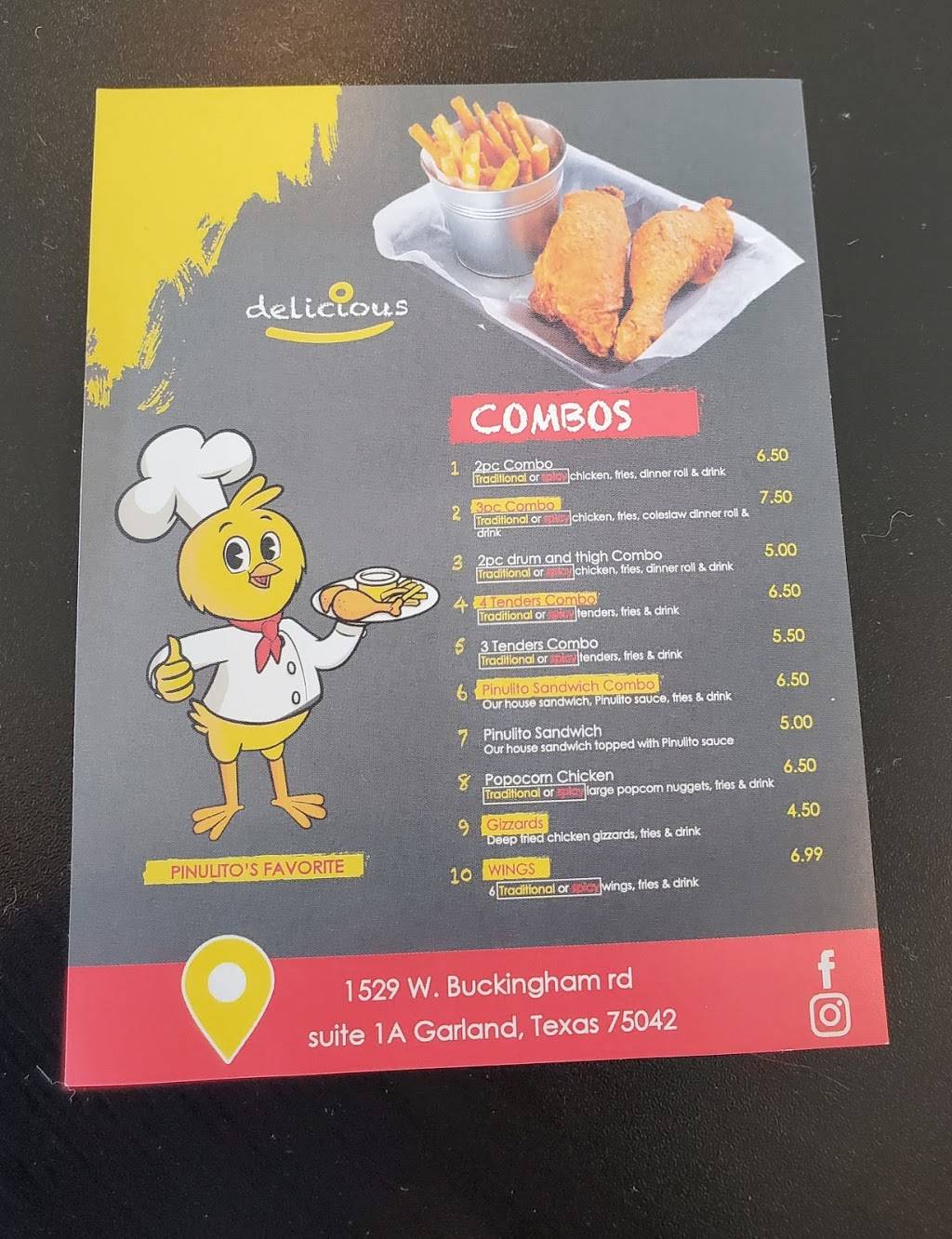 Pinulito Fried Chicken | restaurant | 10349 Ferguson Rd, Dallas, TX 75228, USA | 9723734566 OR +1 972-373-4566