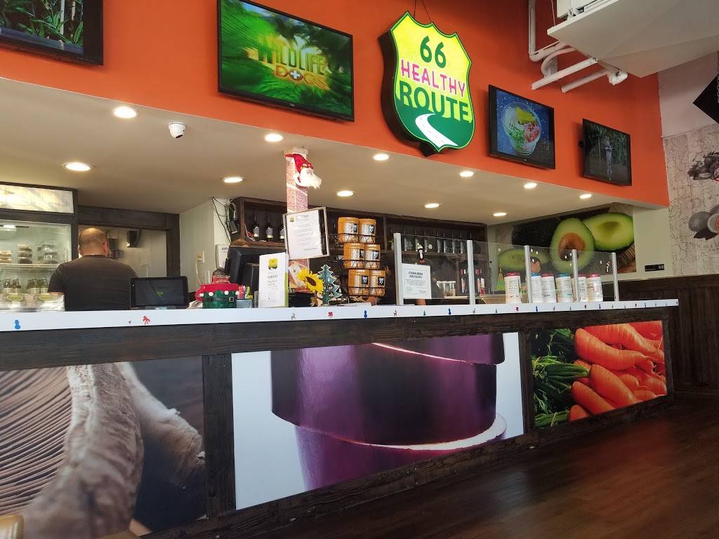 Healthy Route 66 Kendall | restaurant | 13816 SW 56th St, Miami, FL 33175, USA | 3052005239 OR +1 305-200-5239