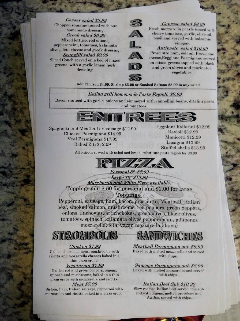 Italian Grill Pizza and Market | restaurant | 4809 Florida A1A #15C, Vero Beach, FL 32963, USA | 7729995550 OR +1 772-999-5550