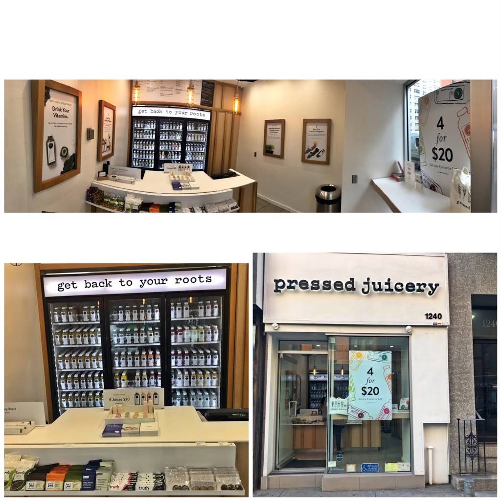 Pressed Juicery | restaurant | 1240 Lexington Ave, New York, NY 10028, USA | 2124722700 OR +1 212-472-2700