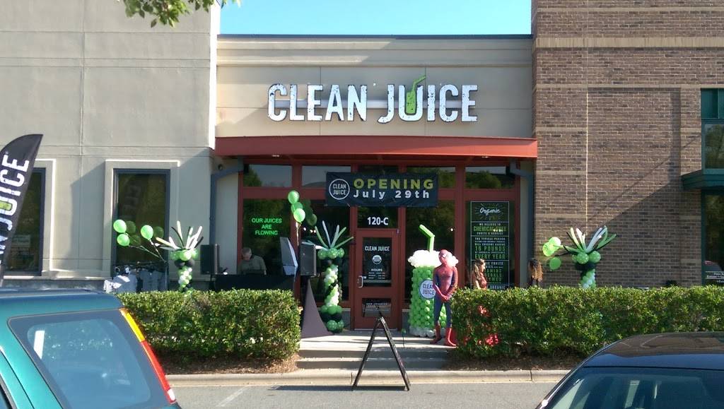 Clean Juice | restaurant | 120 Marketplace Ave Suite C, Mooresville, NC 28117, USA | 7043604398 OR +1 704-360-4398