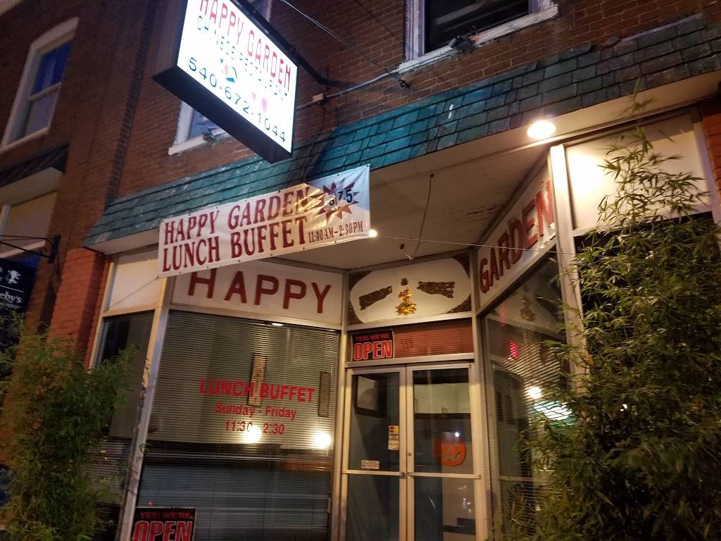 Happy Garden | restaurant | 130 E Main St, Orange, VA 22960, USA | 5406721044 OR +1 540-672-1044