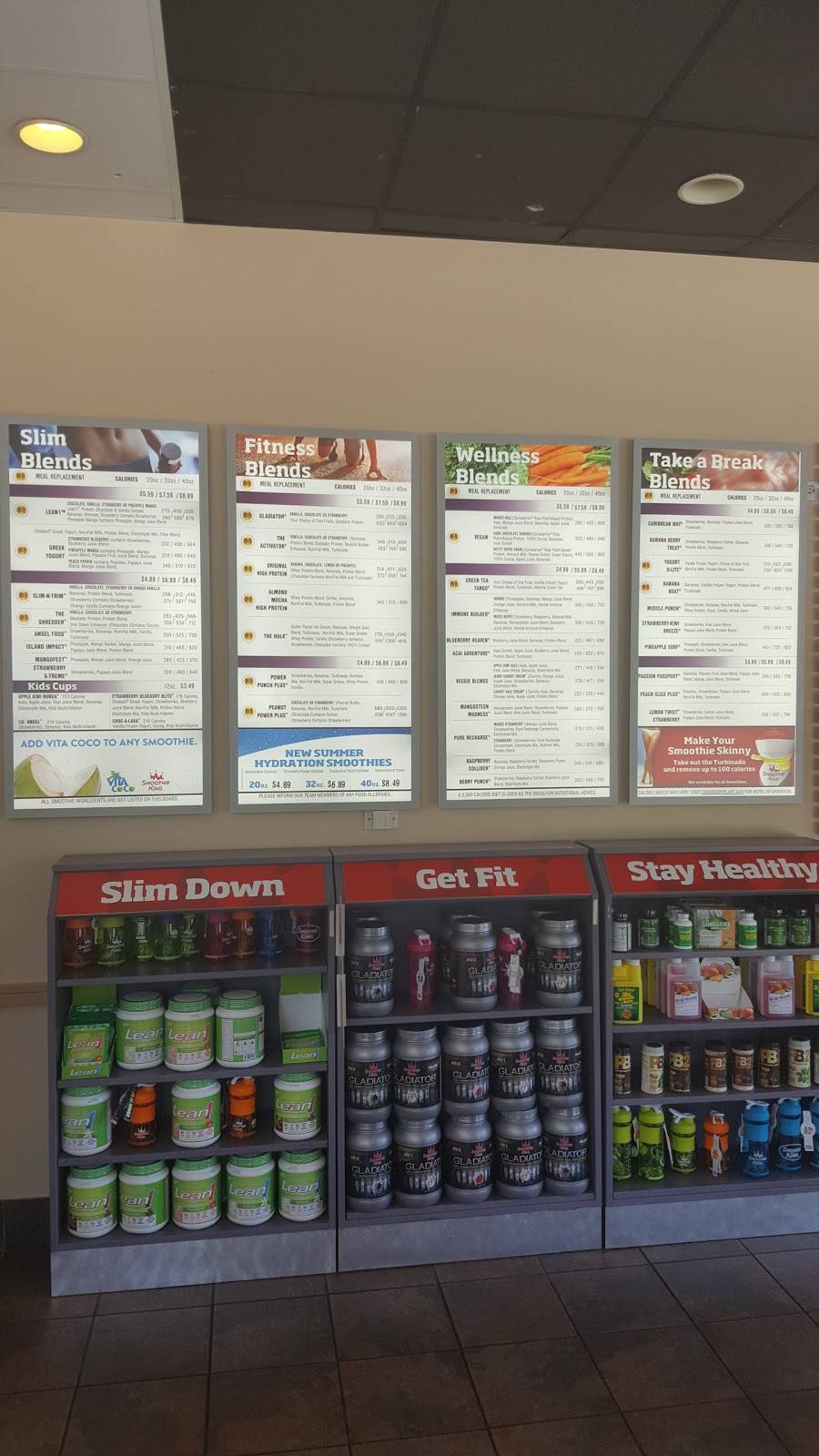 Smoothie King | restaurant | 13457 Atlantic Blvd #1, Jacksonville, FL 32225, USA | 9042211299 OR +1 904-221-1299