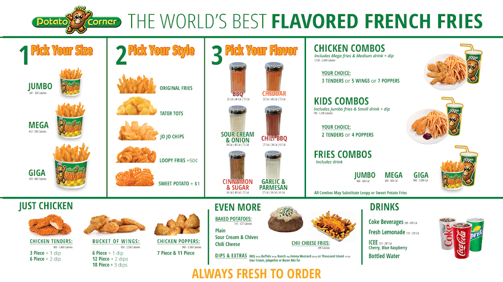 Potato Corner | restaurant | 358 Broadway Mall k20, Hicksville, NY 11801, USA | 5169390679 OR +1 516-939-0679