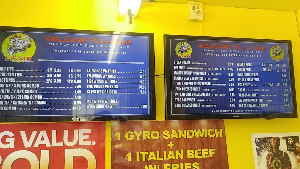 L.A Que | restaurant | 433 W Ridge Rd, Gary, IN 46408, USA | 2199792082 OR +1 219-979-2082
