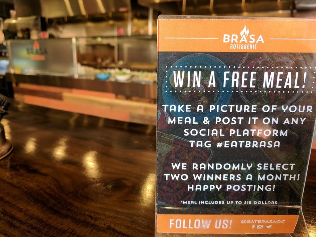 BRASA Rotisserie | restaurant | 3940 S Bristol St #111, Santa Ana, CA 92704, USA | 6572660603 OR +1 657-266-0603