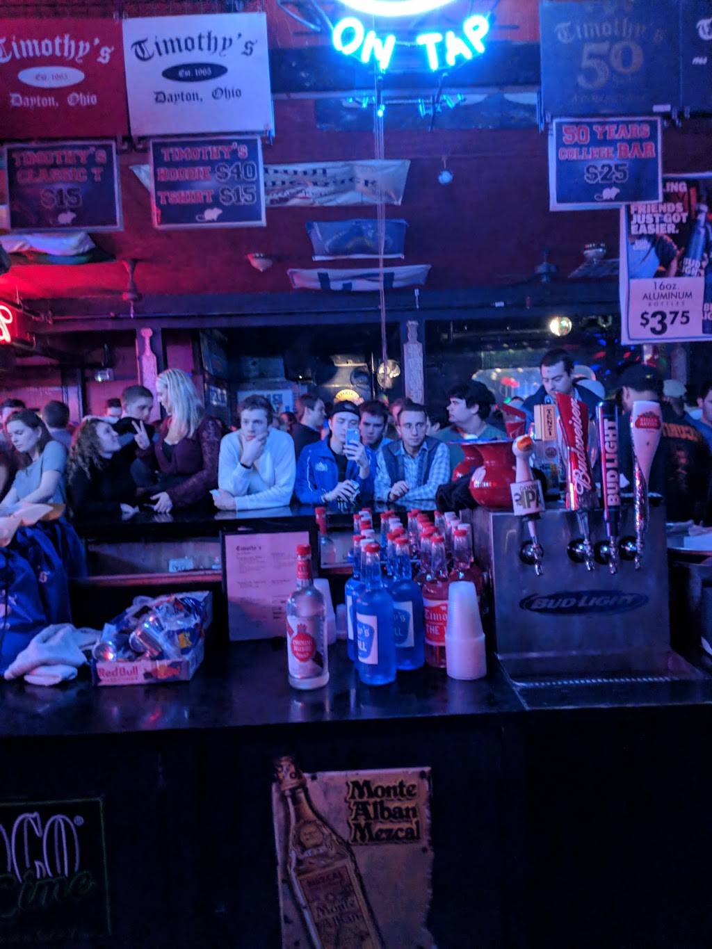 Timothys Bar | restaurant | 1818 Brown St, Dayton, OH 45409, USA | 9372227666 OR +1 937-222-7666