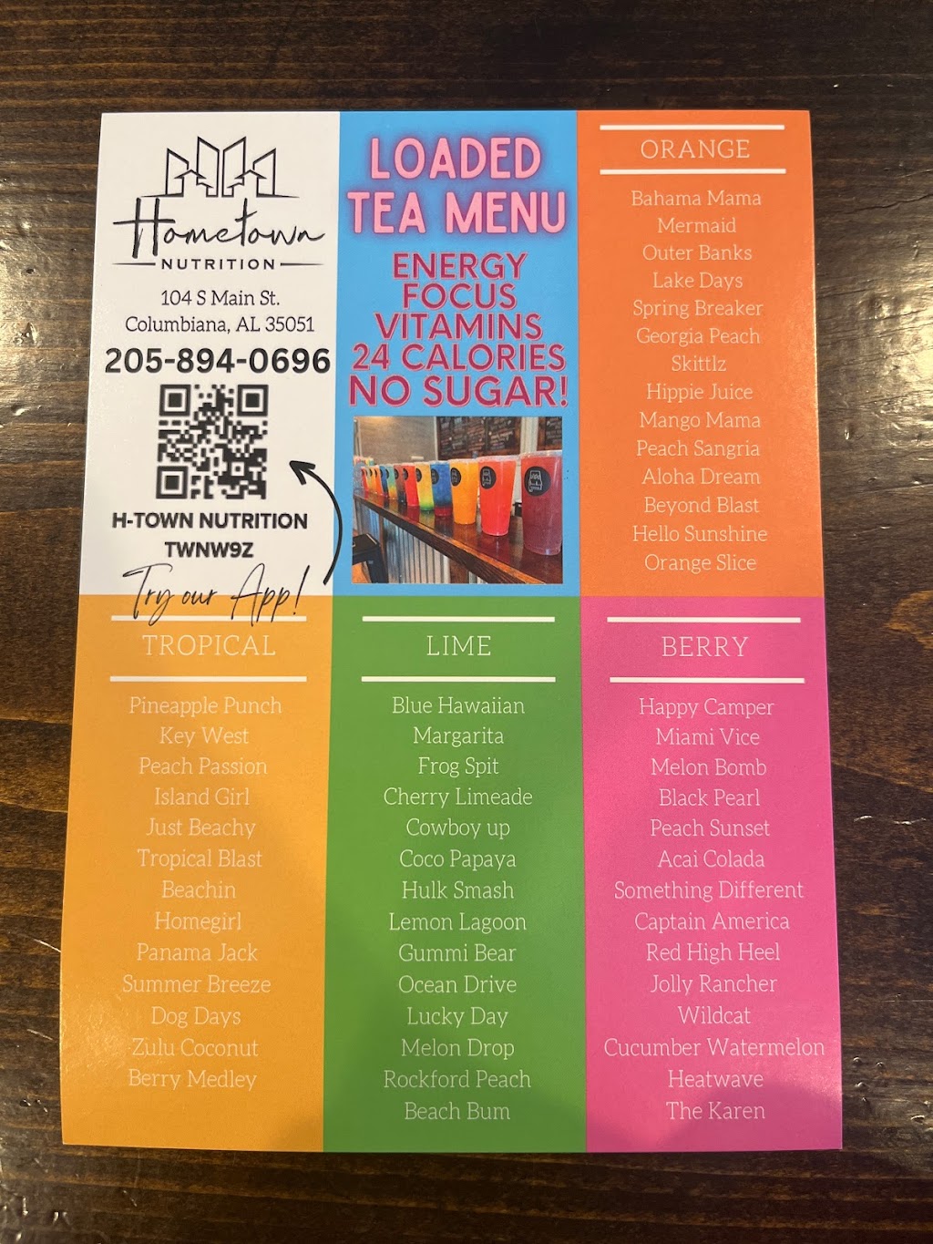 Hometown Nutrition | restaurant | 104 S Main St, Columbiana, AL 35051, USA | 2058940696 OR +1 205-894-0696