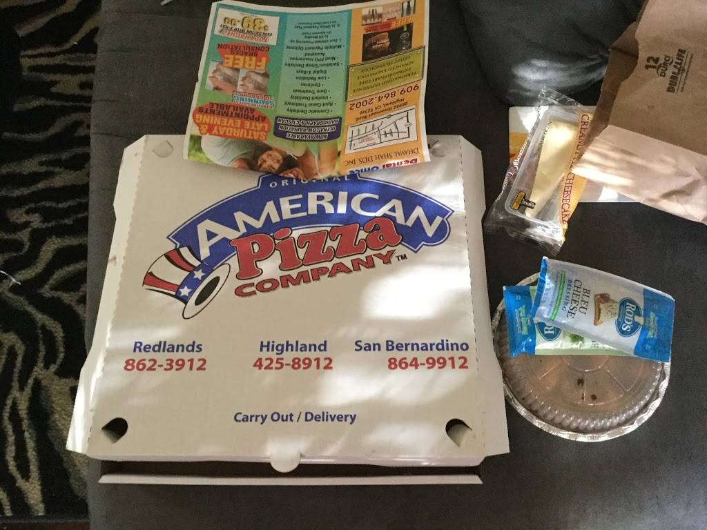 American Pizza Co | restaurant | 7223 Church St, Highland, CA 92346, USA | 9094258912 OR +1 909-425-8912