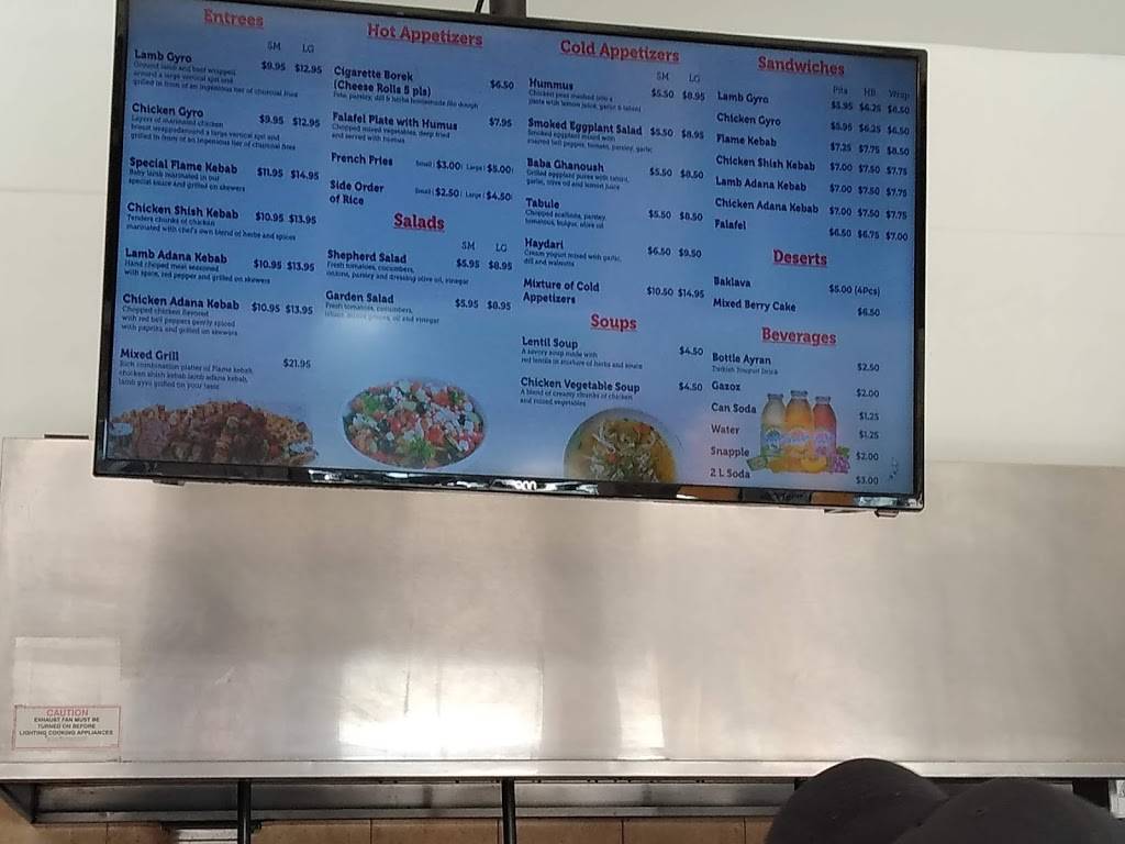 Flame Gyro | restaurant | 2701 Church Ave, Brooklyn, NY 11226, USA | 3476633333 OR +1 347-663-3333