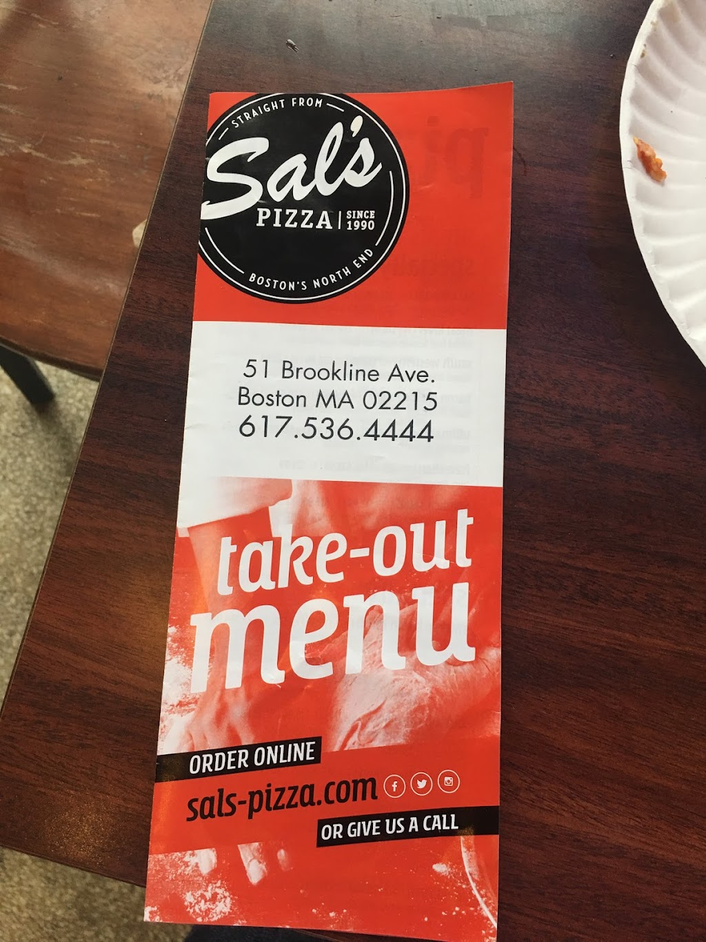 Sals Pizza | restaurant | 51 Brookline Ave, Boston, MA 02115, USA | 6175364444 OR +1 617-536-4444