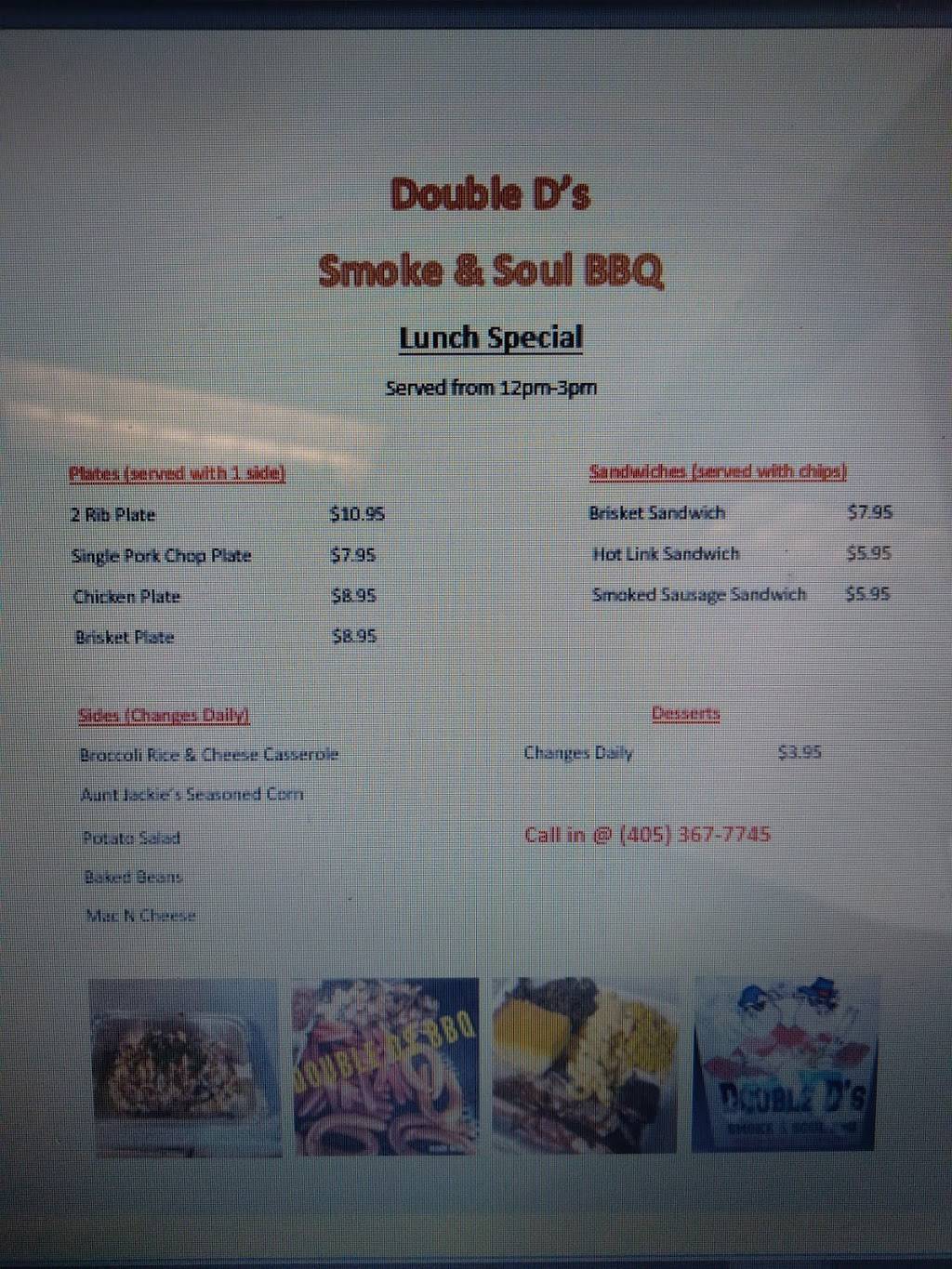 Double Ds Smoke and Soul BBQ | restaurant | 7911 W Hefner Rd, Oklahoma City, OK 73162, USA | 4053677455 OR +1 405-367-7455