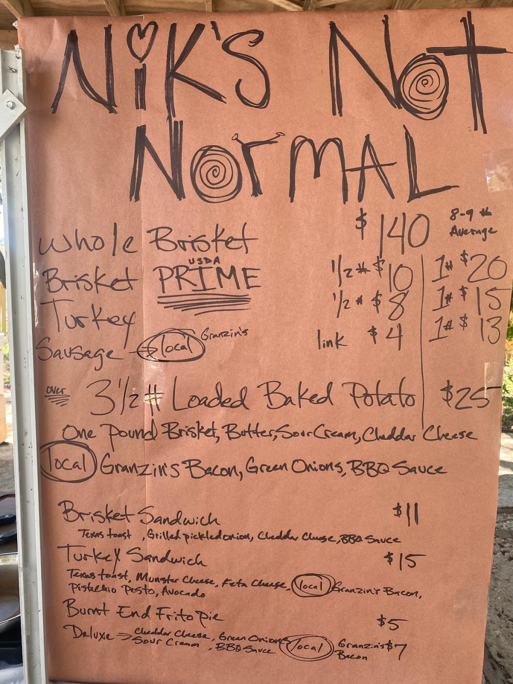 Niks Not Normal | restaurant | 9941 FM2673, Canyon Lake, TX 78133, USA | 8328691777 OR +1 832-869-1777