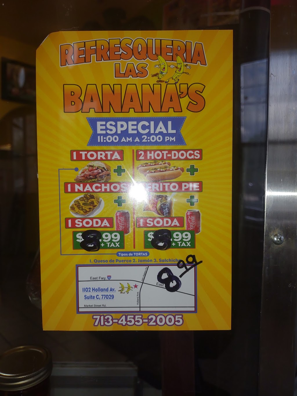 Refresqueria Las Bananas | restaurant | 1102 Holland Ave, Houston, TX 77029, USA | 7134552005 OR +1 713-455-2005