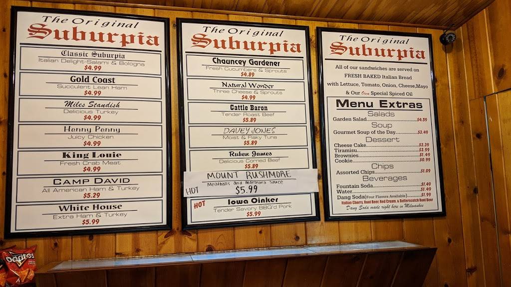 The Original Suburpia | restaurant | 116 E Layton Ave, Milwaukee, WI 53207, USA | 4147278300 OR +1 414-727-8300