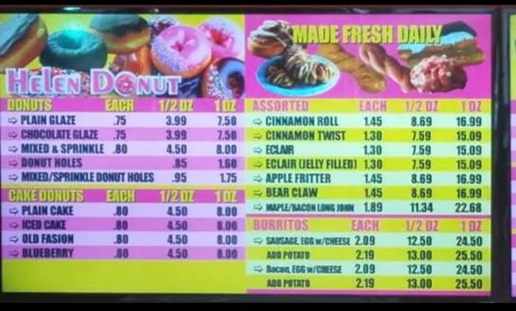 Helen Donut | restaurant | 2354 HWY 41 s, STE M, Greenbrier, TN 37073, USA | 6158635042 OR +1 615-863-5042