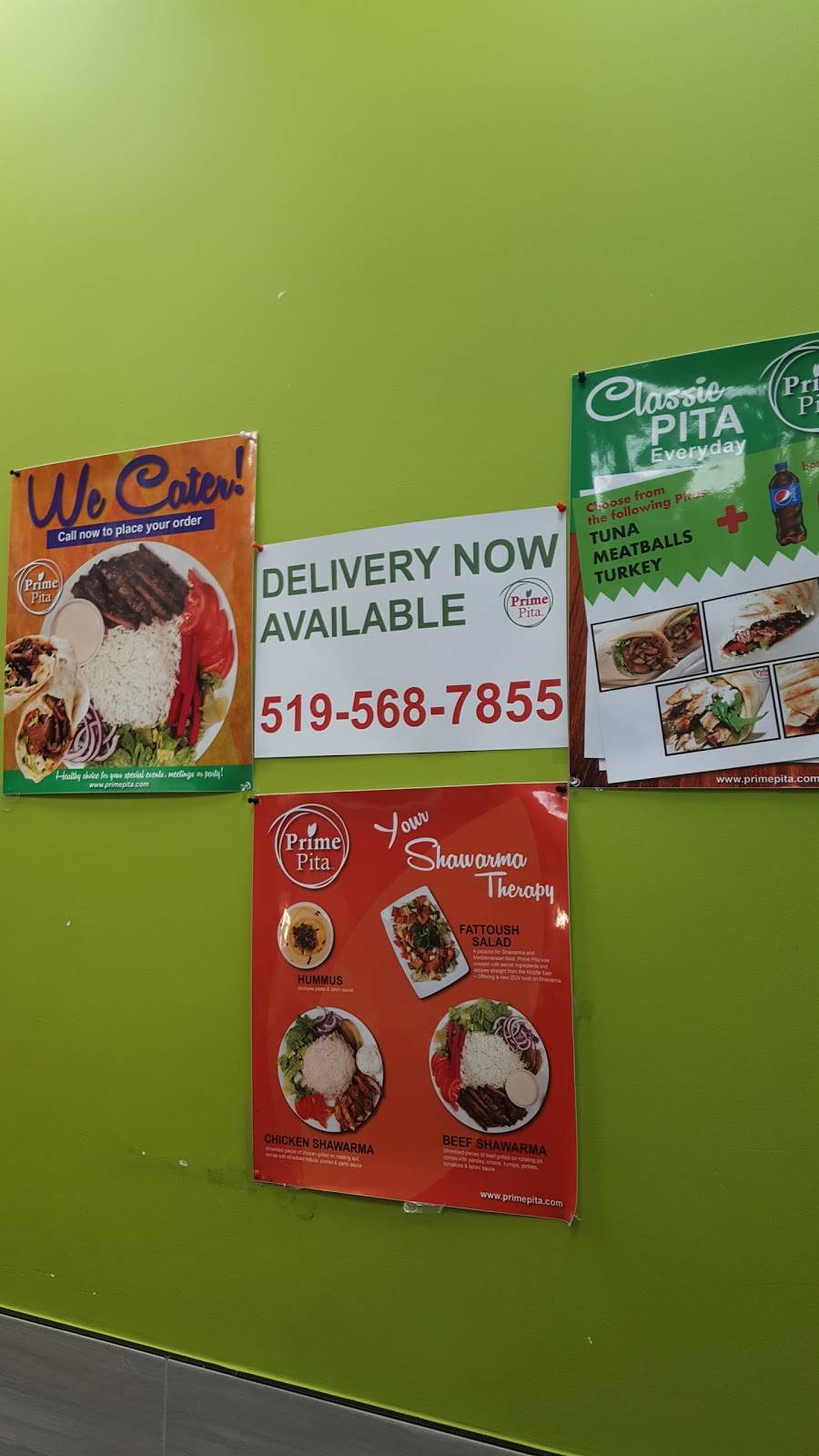 Prime Pita | restaurant | 851 Fischer-Hallman Rd, Kitchener, ON N2M 5N8, Canada | 5195767257 OR +1 519-576-7257