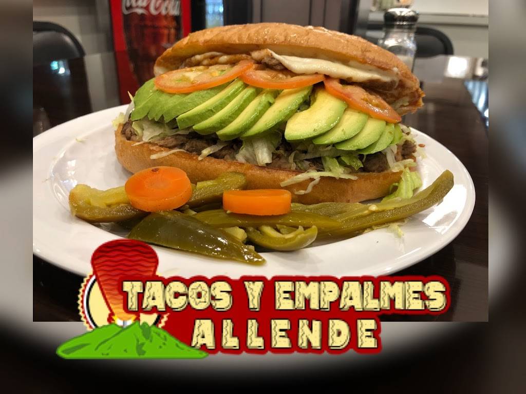 TACOS Y EMPALMES ALLENDE | restaurant | 102 SE 9th St, Grand Prairie, TX 75050, USA | 2142350185 OR +1 214-235-0185