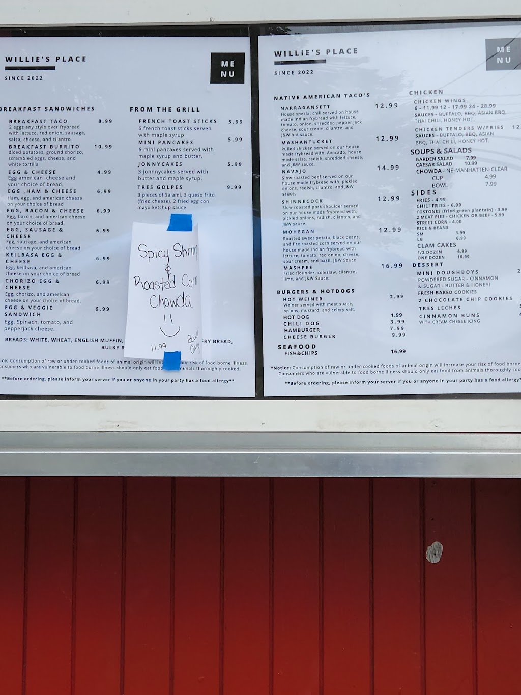 Willie’s Place | meal takeaway | 58 High St, South Kingstown, RI 02879, USA | 4018547420 OR +1 401-854-7420