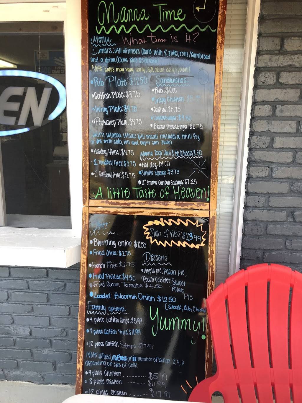 Manna Time | restaurant | 16925 MS-63, Moss Point, MS 39562, USA | 2282007053 OR +1 228-200-7053