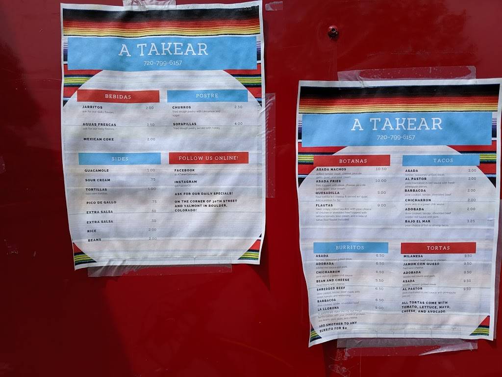 A Takear | restaurant | 2887 30th St, Boulder, CO 80301, USA | 7207996157 OR +1 720-799-6157
