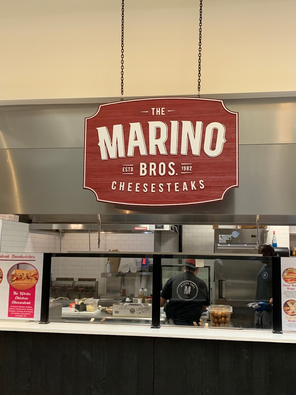 Marino Bros Cheesesteaks | restaurant | The Bourse Food Hall, 111 S Independence Mall E, Philadelphia, PA 19106, USA | 2153092496 OR +1 215-309-2496