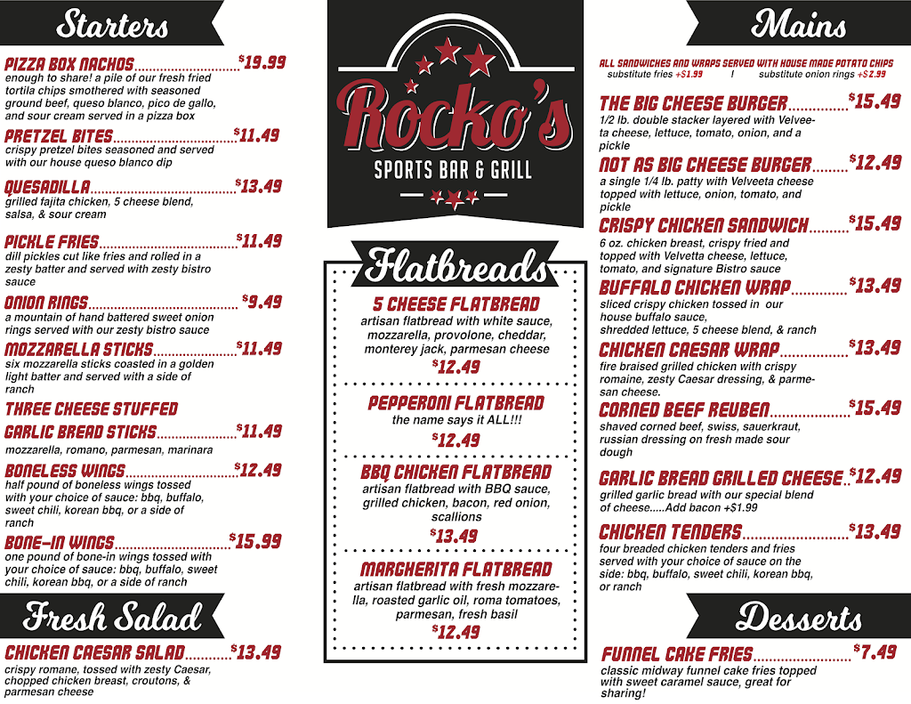 Rockos Bar & Grill | restaurant | 4095 Carpenter Rd, Ypsilanti, MI 48197, USA | 7346605335 OR +1 734-660-5335