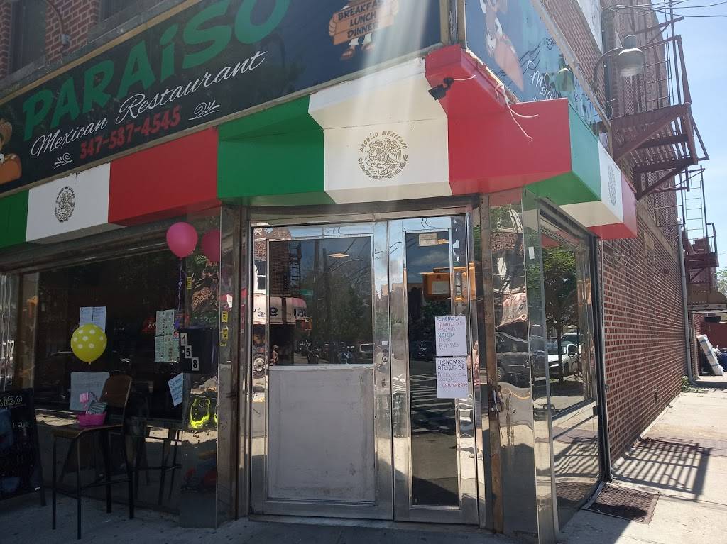 Paraiso | restaurant | 158 Avenue U, Brooklyn, NY 11223, USA | 7185687459 OR +1 718-568-7459