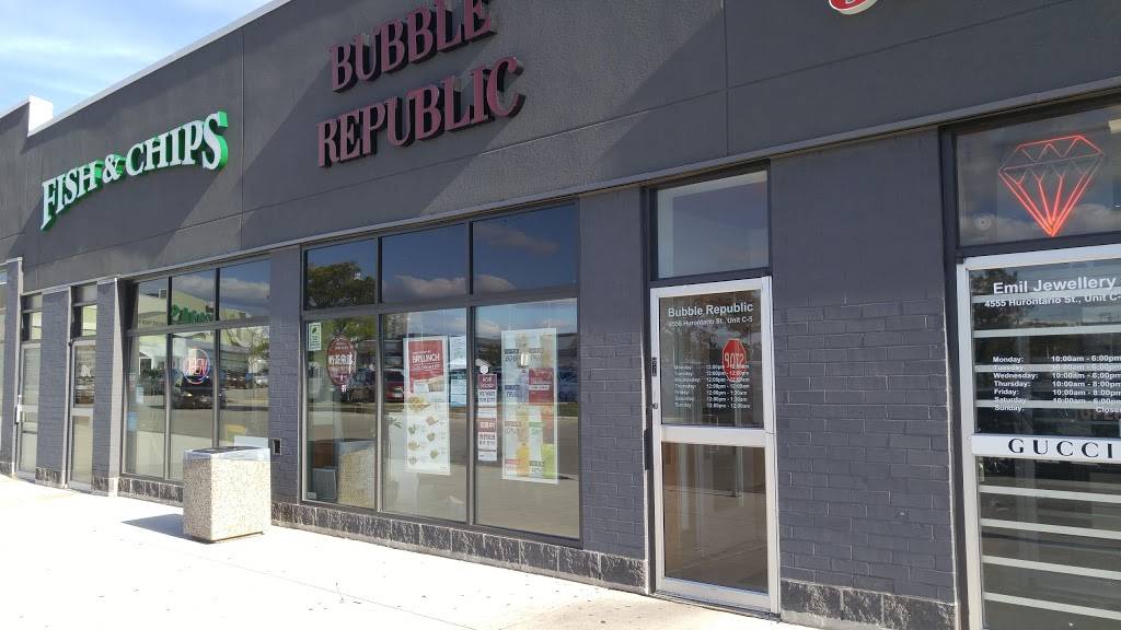 Bubble Republic Tea House | restaurant | 4555 Hurontario St, Mississauga, ON L4Z 3M1, Canada | 9057121288 OR +1 905-712-1288