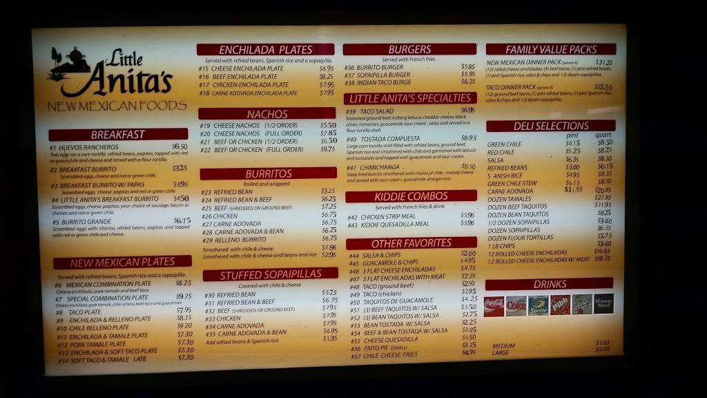 Little Anitas New Mexican Food | restaurant | 6131 4th St NW, Los Ranchos De Albuquerque, NM 87107, USA | 5053454567 OR +1 505-345-4567