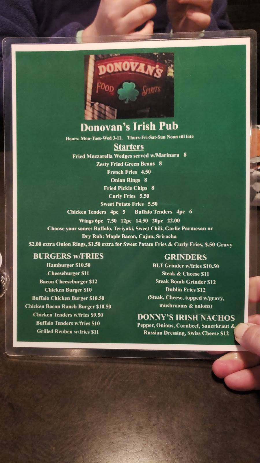 Donovans | restaurant | 65 Rockingham St, Bellows Falls, VT 05101, USA | 8024634940 OR +1 802-463-4940