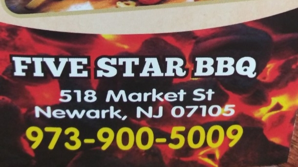 Five Star Grill restaurant | restaurant | 518 Market St, Newark, NJ 07105, USA | 9739005009 OR +1 973-900-5009