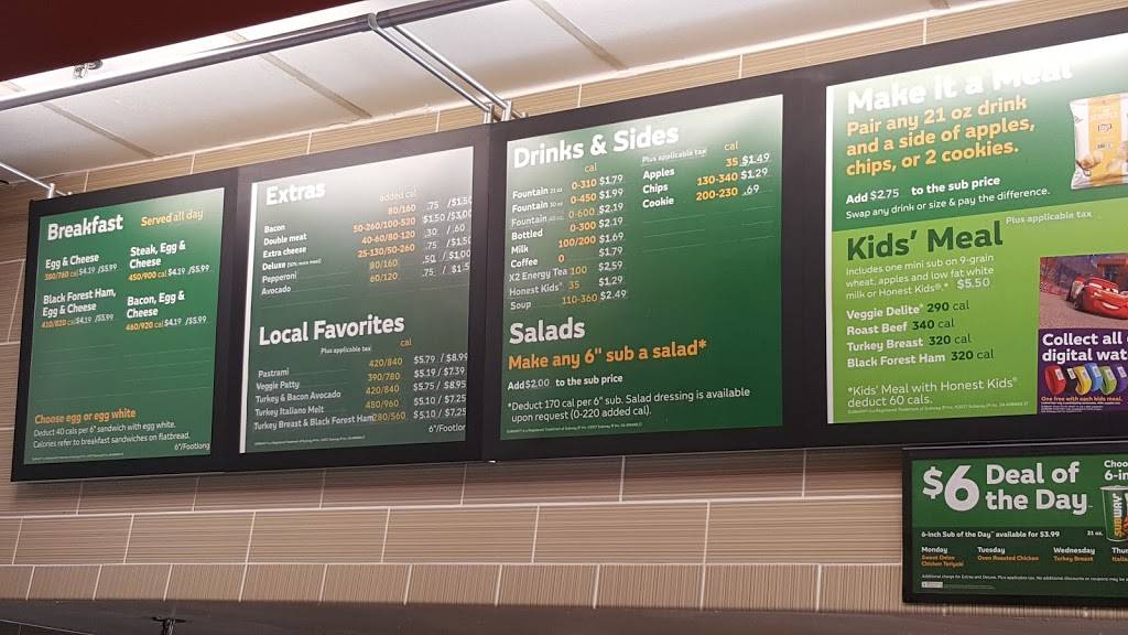 Subway Restaurants | restaurant | 4555 Hopyard Rd, Pleasanton, CA 94588, USA | 9254600707 OR +1 925-460-0707