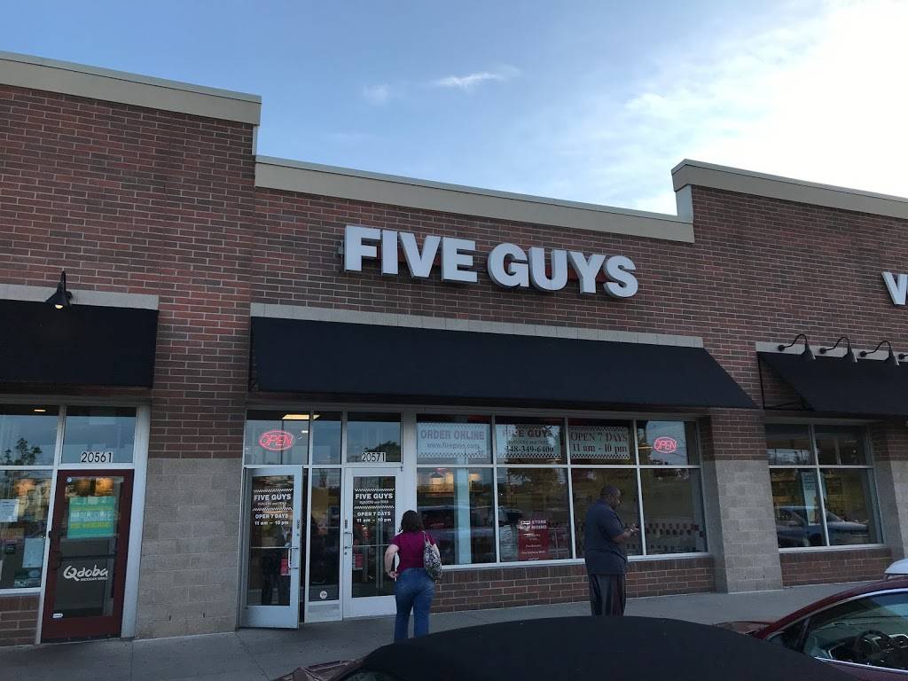 Five Guys | meal takeaway | 20571 Haggerty Rd, Northville, MI 48167, USA | 2483496400 OR +1 248-349-6400
