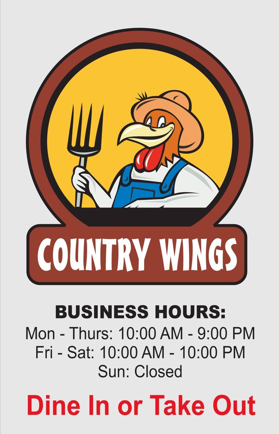 Country Wings | restaurant | 6959 Macon Rd Suite B, Columbus, GA 31907, USA | 7066107236 OR +1 706-610-7236