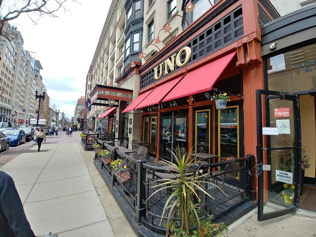 Uno Pizzeria & Grill | meal takeaway | 731 Boylston St, Boston, MA 02116, USA | 6172678554 OR +1 617-267-8554