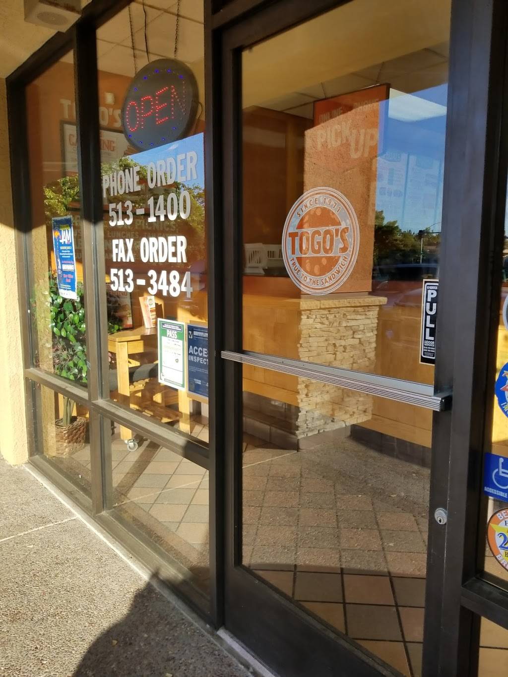 TOGOS Sandwiches | meal takeaway | Town Centre Plaza, 1155 2nd St C, Brentwood, CA 94513, USA | 9255131400 OR +1 925-513-1400