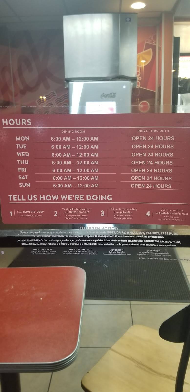 Jack in the Box | restaurant | 393 W Main St, El Cajon, CA 92020, USA | 6194472520 OR +1 619-447-2520