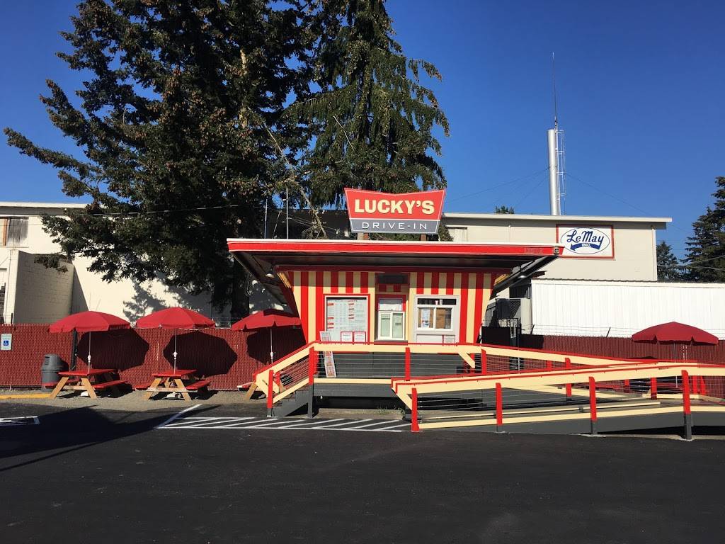 Luckys Drive-In | restaurant | 13502 Pacific Ave S, Parkland, WA 98444, USA | 2535366677 OR +1 253-536-6677