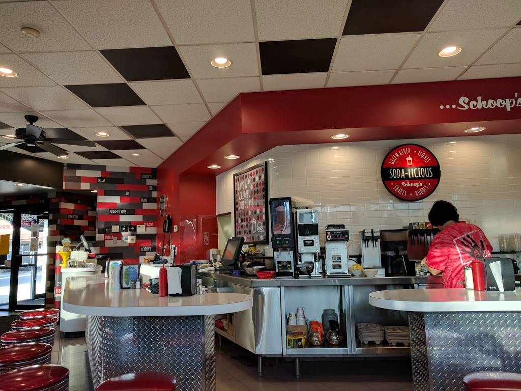 Schoops Hamburgers | restaurant | 136 US-30, Schererville, IN 46375, USA | 2193223332 OR +1 219-322-3332