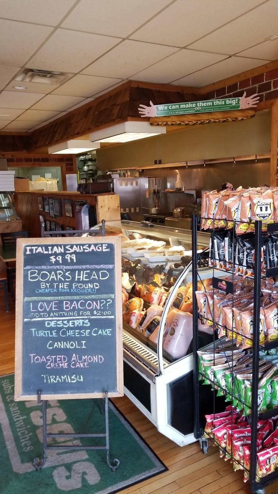 Jerseys Subs | restaurant | 1756 Mileground Rd e, Morgantown, WV 26505, USA | 3042922796 OR +1 304-292-2796