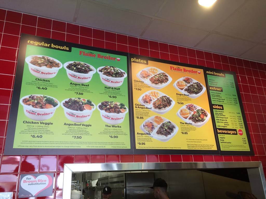 Flame Broiler | restaurant | 420 N McKinley St Suite 103, Corona, CA 92879, USA | 9517343800 OR +1 951-734-3800