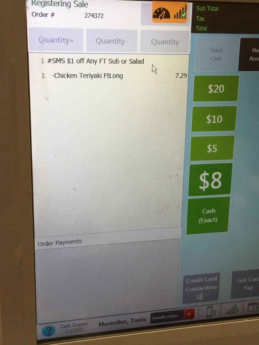 Subway | restaurant | 6792 SW 40th St, Miami, FL 33155, USA | 3056613623 OR +1 305-661-3623