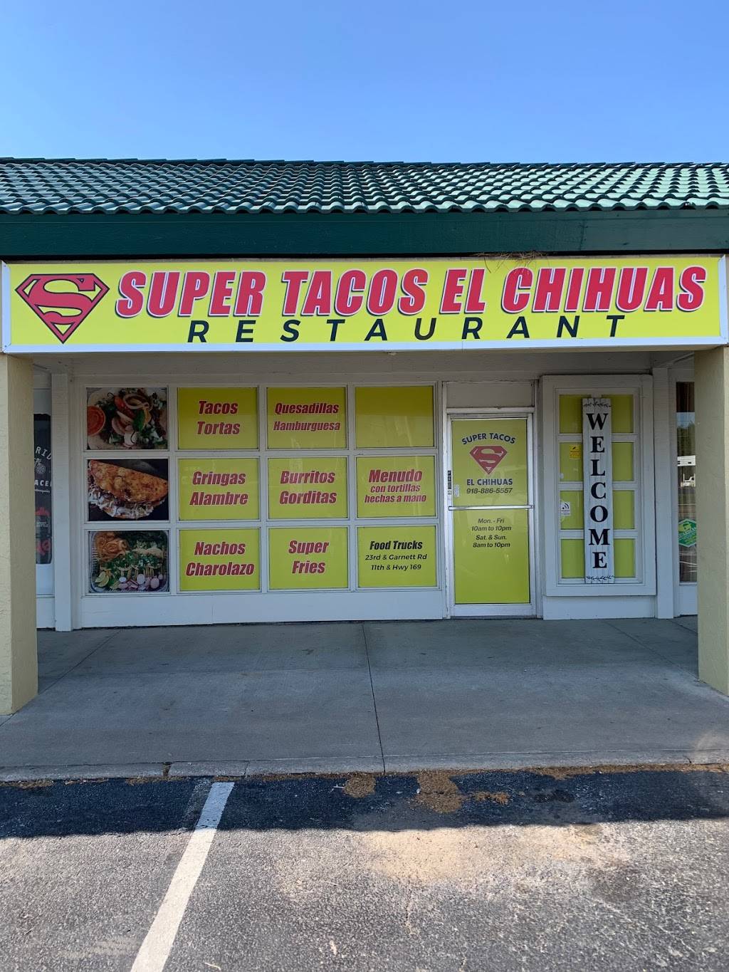 Super Tacos El Chihuas Restaurant | restaurant | 9720 E 31st St, Tulsa, OK 74146, USA | 9184029638 OR +1 918-402-9638